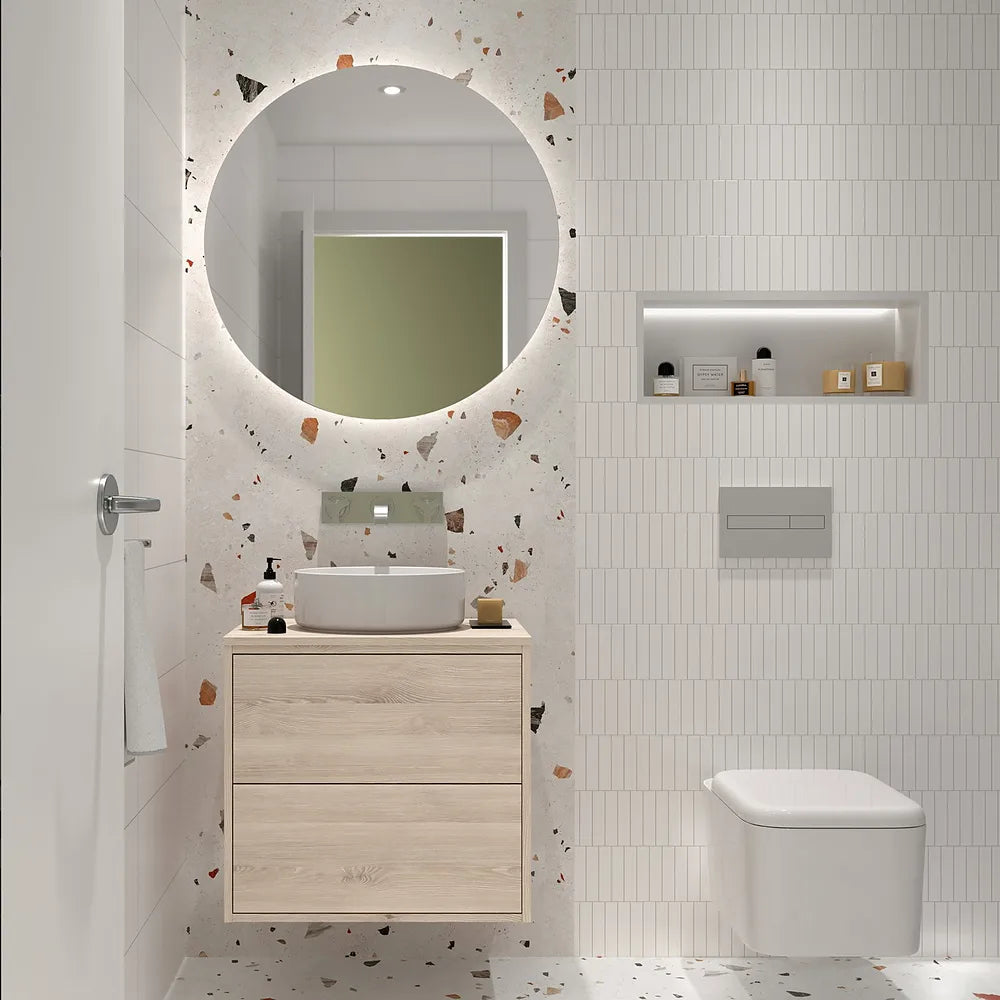 Mueble de Baño 2 Cajones Salgar Optimus Roble Natural - Vista 1