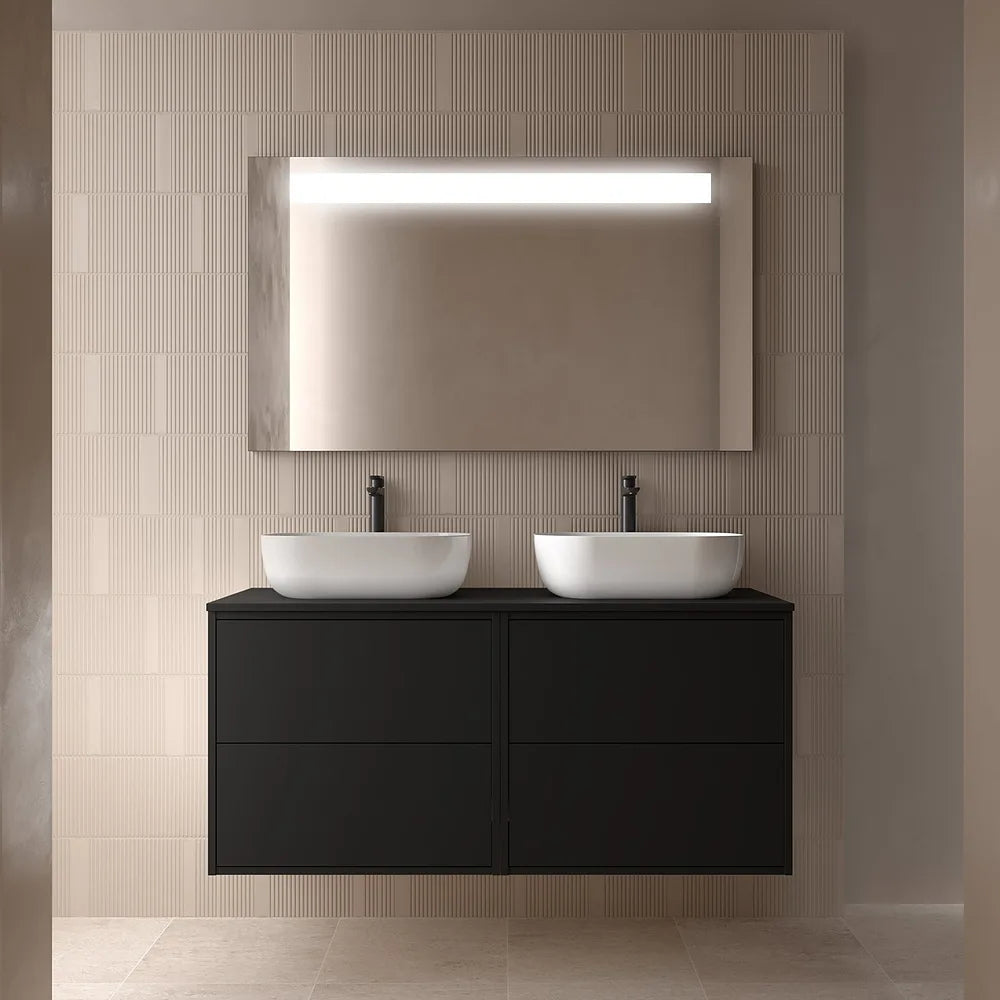 Mueble de Baño Suspendido con Encimera Salgar Optimus Negro - Vista 1