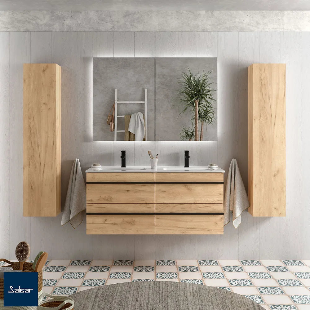 Mueble de Baño Suspendido con Lavabo Salgar - Vista 1