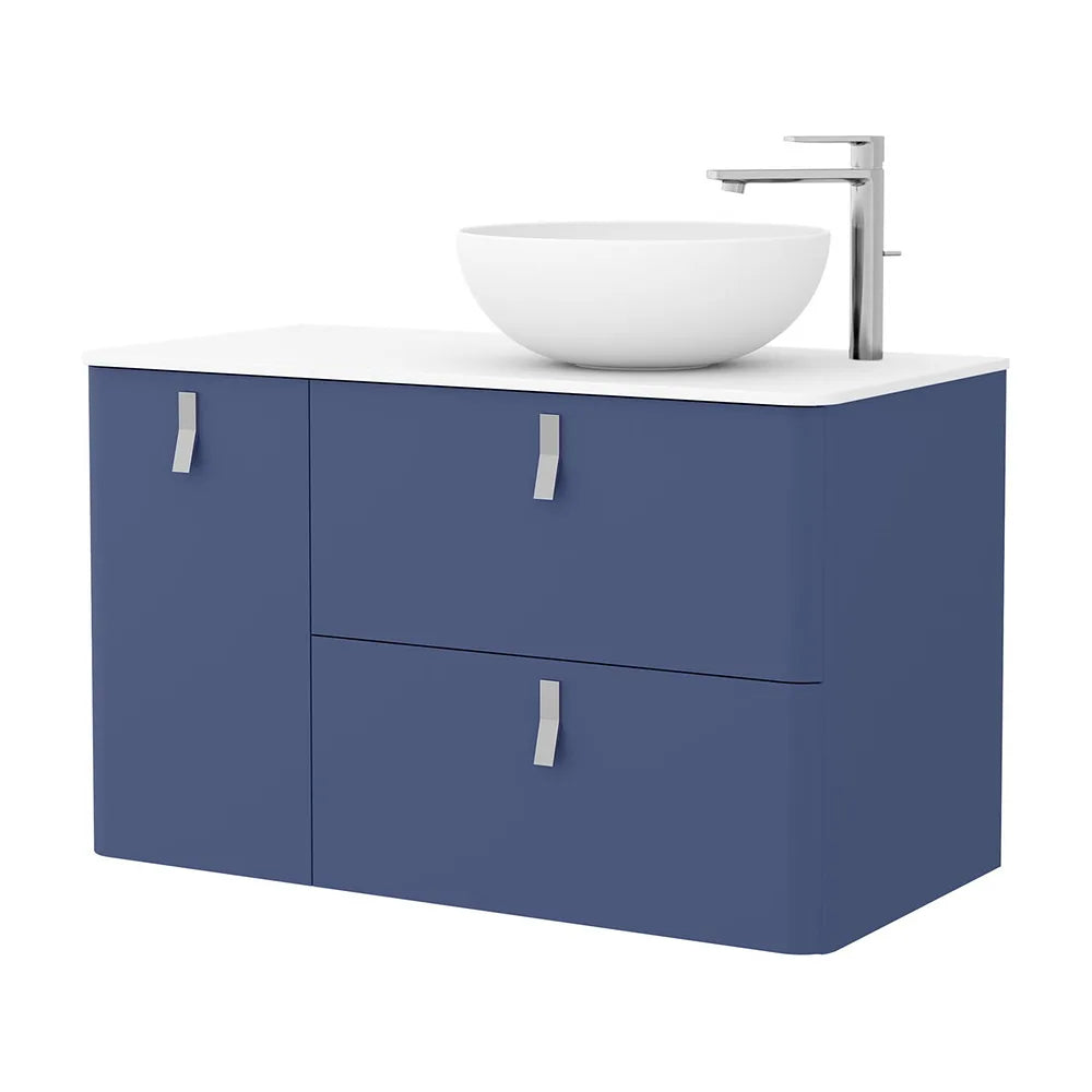 Mueble de Baño Lavabo sobre Encimera Salgar Uniiq 120 cm Azul - Vista 1