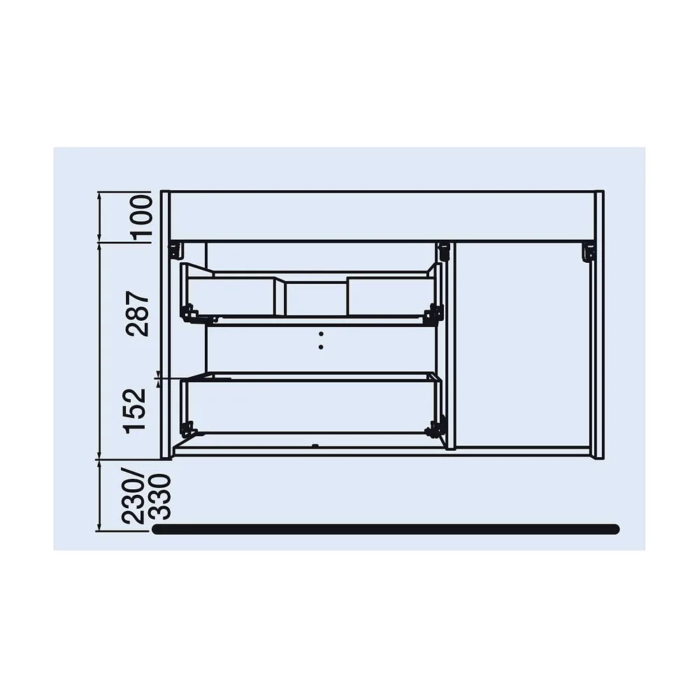 Mueble de Baño Lavabo sobre Encimera Salgar Uniiq 120 cm - Vista 15