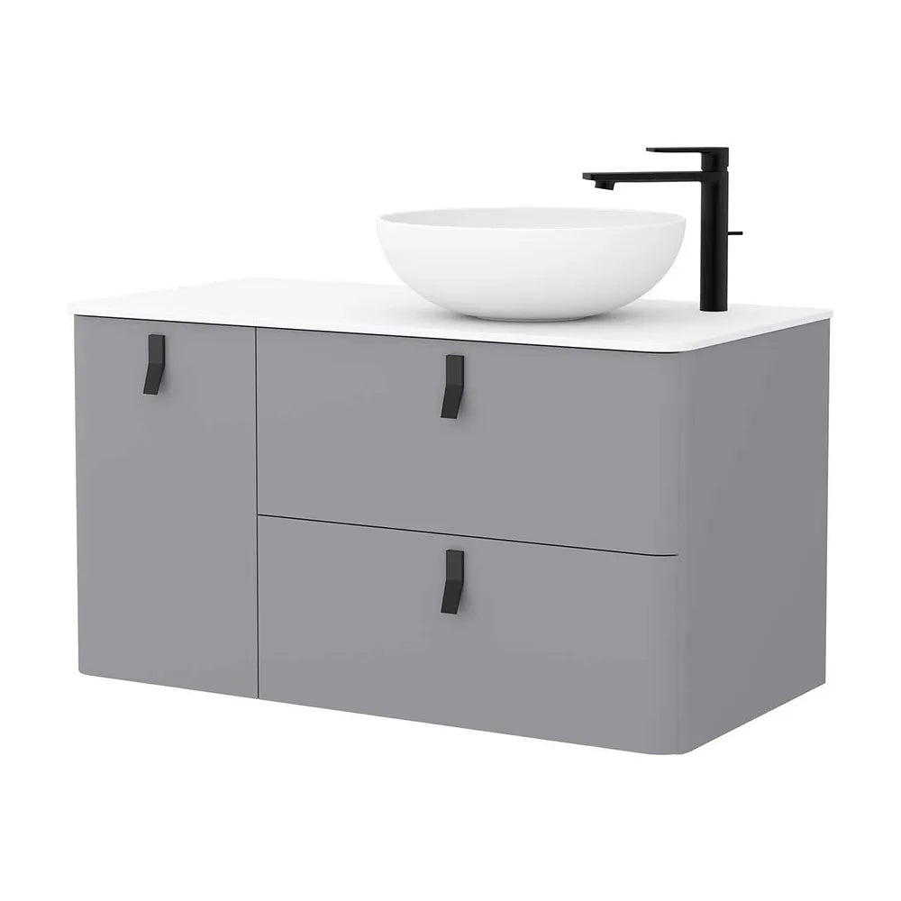 Mueble de Baño Lavabo sobre Encimera Salgar Uniiq 120 cm Gris Humo - Vista 1