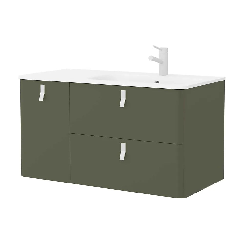 Mueble de Baño con Lavabo Salgar Uniiq 120 cm Verde Bosque - Vista 1