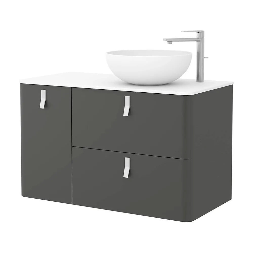 Mueble de Baño Lavabo sobre Encimera Salgar Uniiq 120 cm Gris Antracita - Vista 1