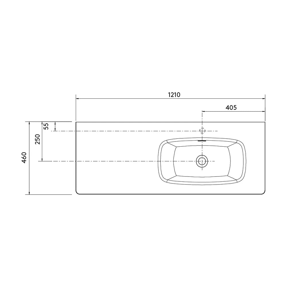 Mueble de Baño con Lavabo Salgar Uniiq 120 cm Negro Mate - Vista 11
