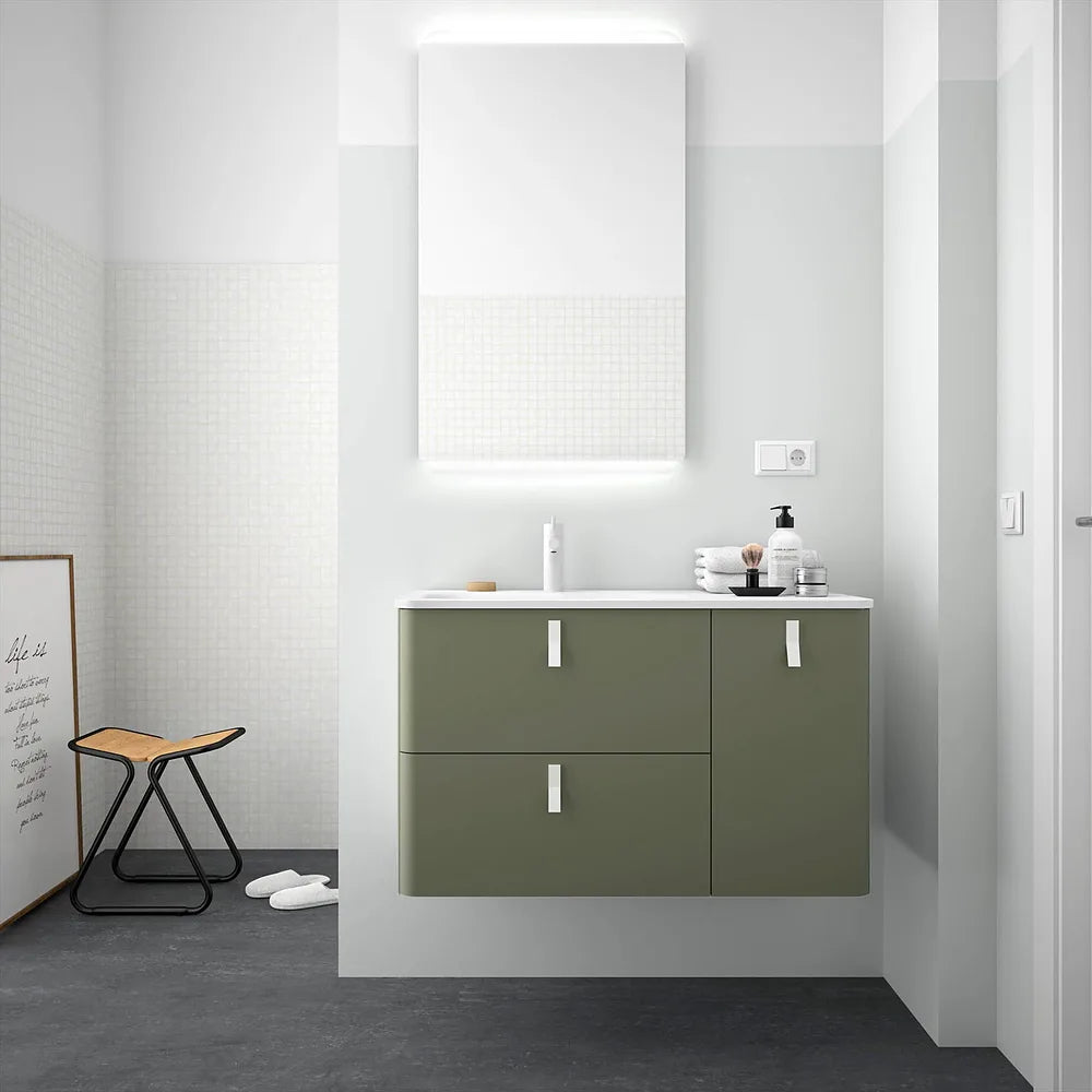 Mueble de Baño con Lavabo Salgar Uniiq 120 cm Verde Bosque - Vista 2