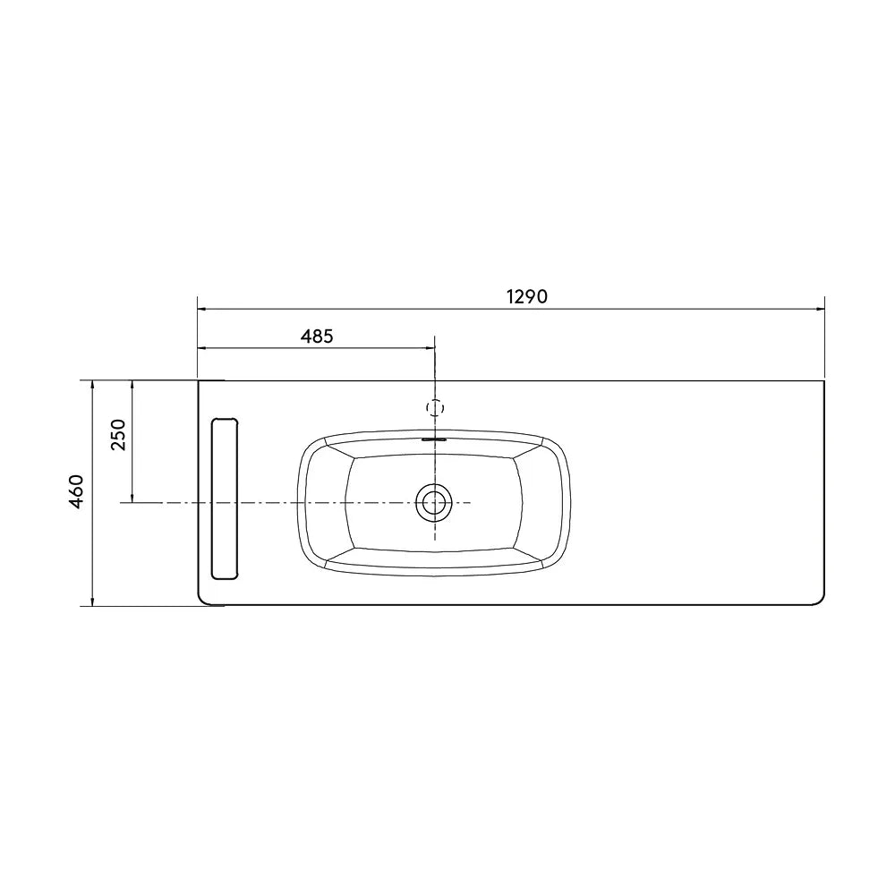 Mueble de Baño con Lavabo Salgar Uniiq 120 cm Gris Antracita - Vista 18