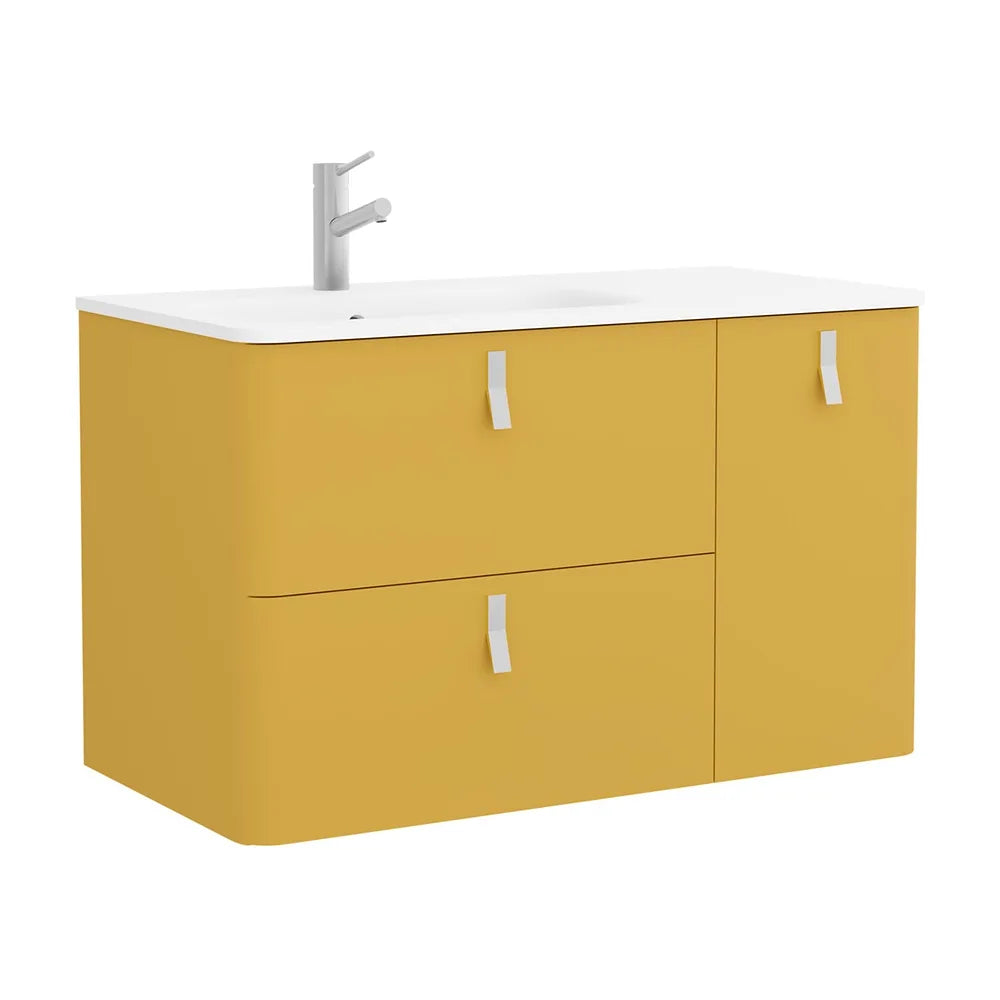Mueble de Baño con Lavabo Salgar Uniiq 120 cm Amarillo Sol - Vista 1