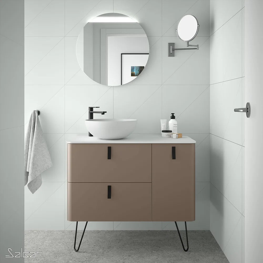 Mueble de Baño con Patas Lavabo sobre Encimera Salgar Uniiq 120 cm - Vista 1