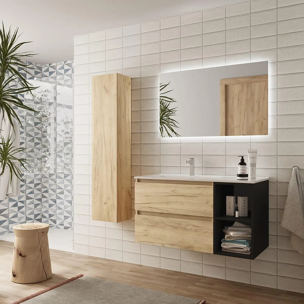 Mueble de Baño Salgar Bequia Negro Mate - Vista 2