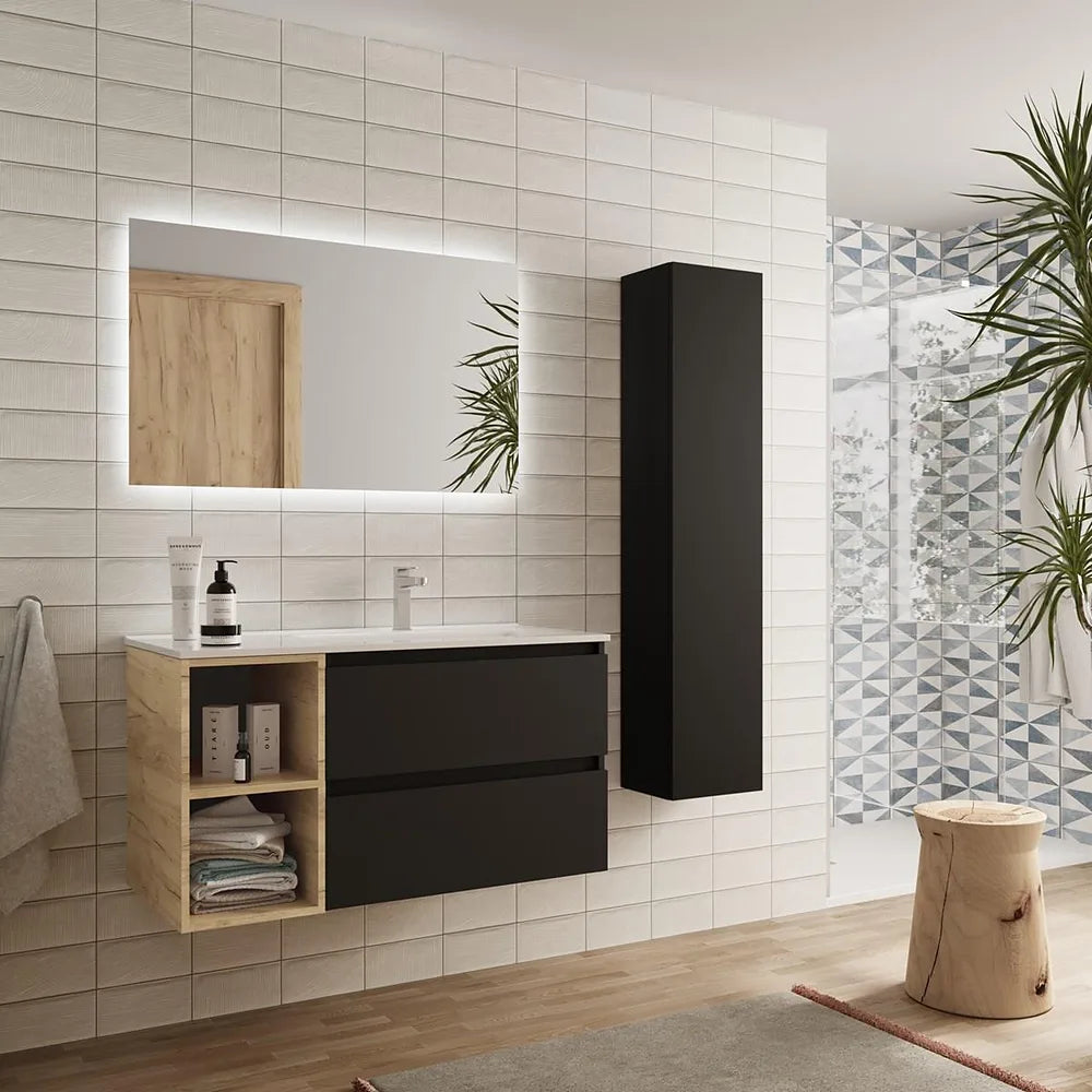 Mueble de Baño Salgar Bequia Negro Mate - Vista 2
