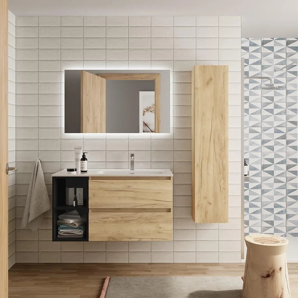 Mueble de Baño Salgar Bequia Negro Mate - Vista 3