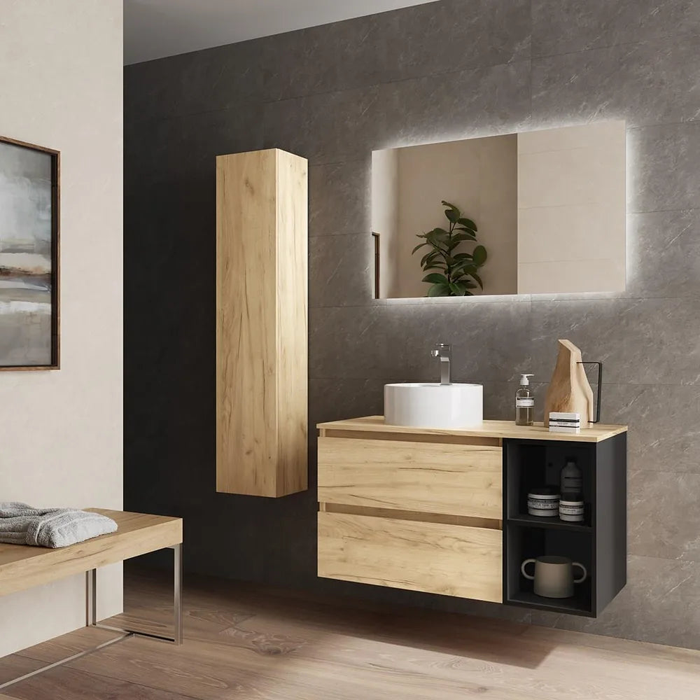 Mueble de Baño Salgar Bequia Negro Mate - Vista 2