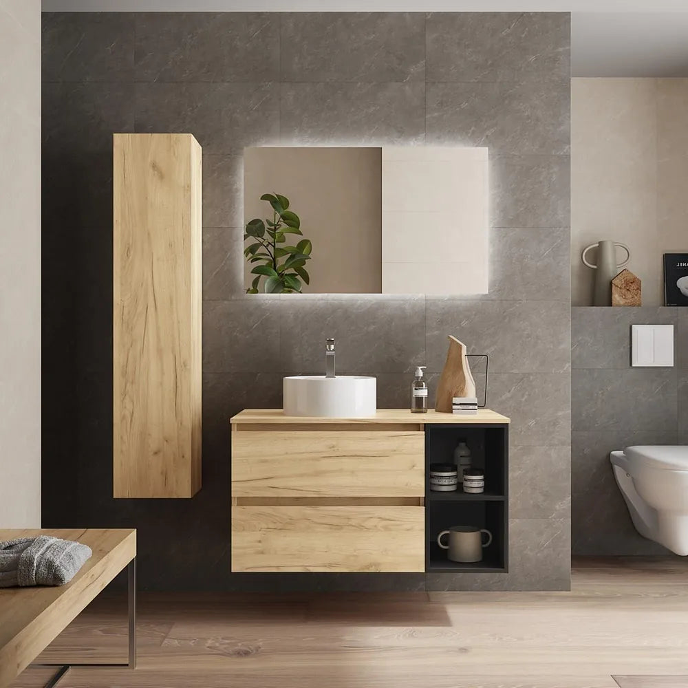Mueble de Baño Salgar Bequia Negro Mate - Vista 3