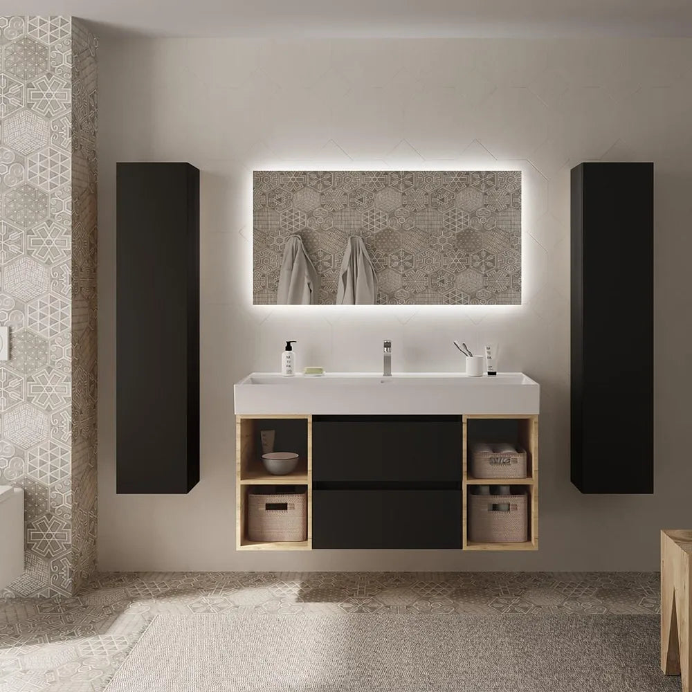 Mueble de Baño Salgar Bequia Negro Mate - Vista 2