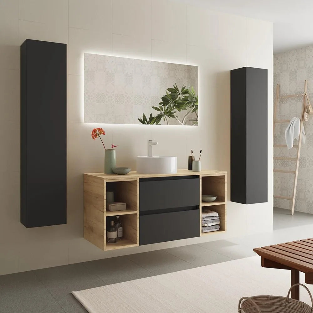 Mueble de Baño Salgar Bequia Negro Mate - Vista 3
