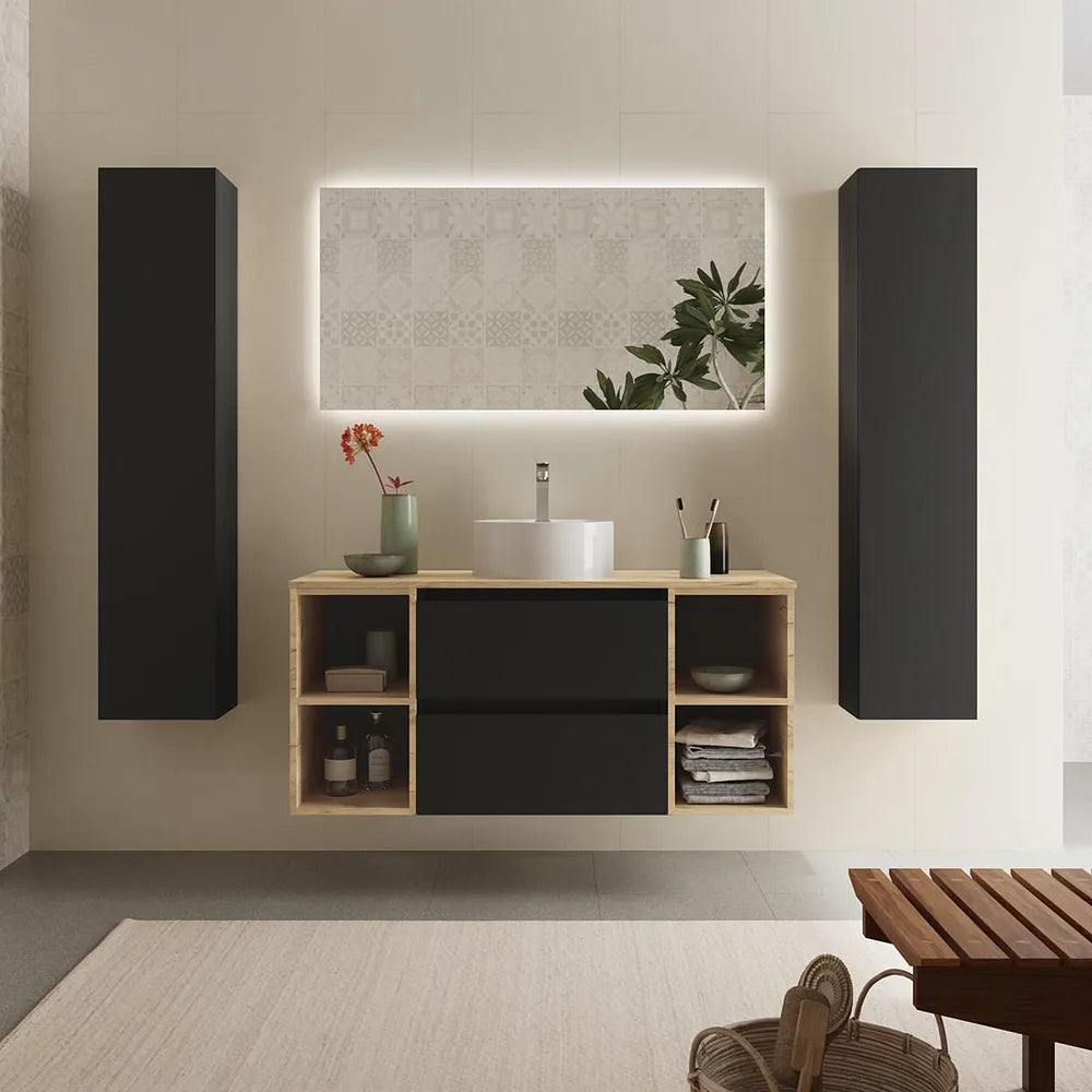 Mueble de Baño Salgar Bequia Negro Mate - Vista 2