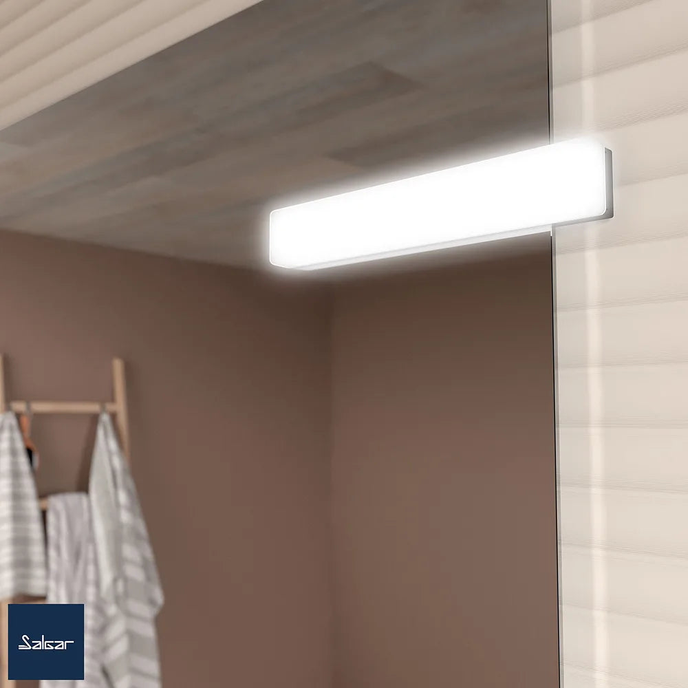 Mueble de Baño Suspendido con Lavabo y 2 Cajones Salgar Uniiq 80 cm Blanco Mate - Vista 5