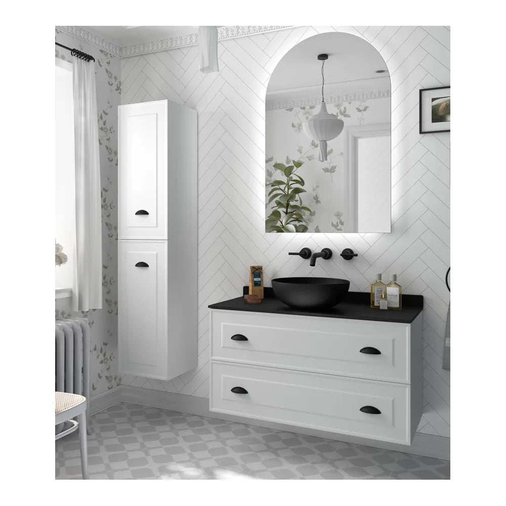 Mueble de Baño 2 Cajones Salgar Renoir 100 cm Blanco - Vista 1