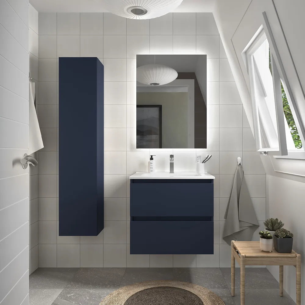 Mueble de Baño con Lavabo Salgar Bequia 70 cm Azul - Vista 1