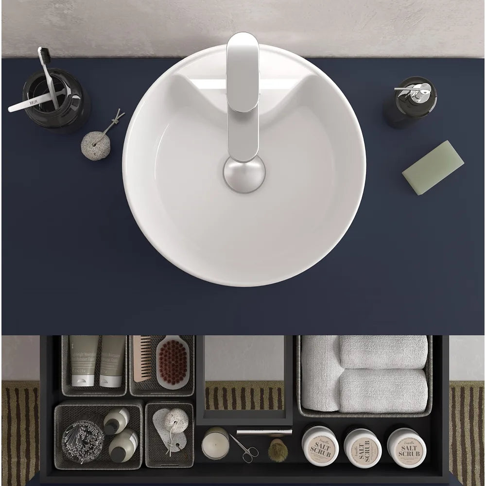 Mueble de Baño con Lavabo Salgar Bequia 70 cm Azul - Vista 4