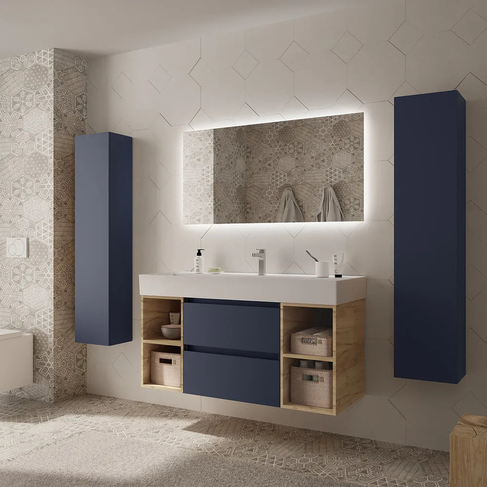 Mueble de Baño con Lavabo Salgar Bequia Plus 120 cm Azul - Vista 2