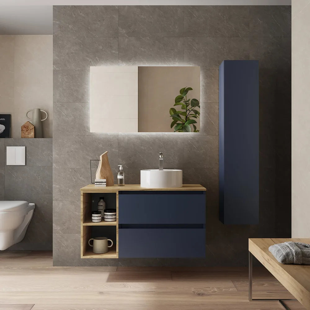 Mueble de Baño con Lavabo Salgar Bequia Azul - Vista 1