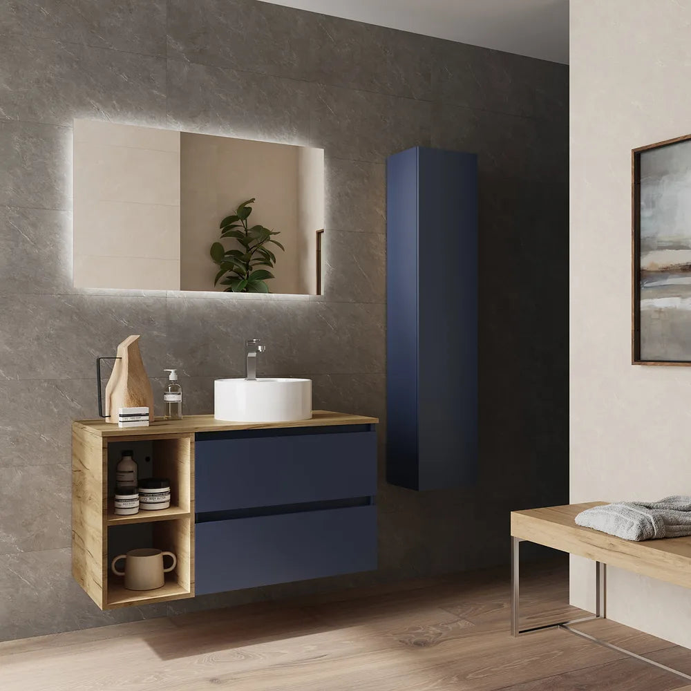 Mueble de Baño con Lavabo Salgar Bequia Azul - Vista 2