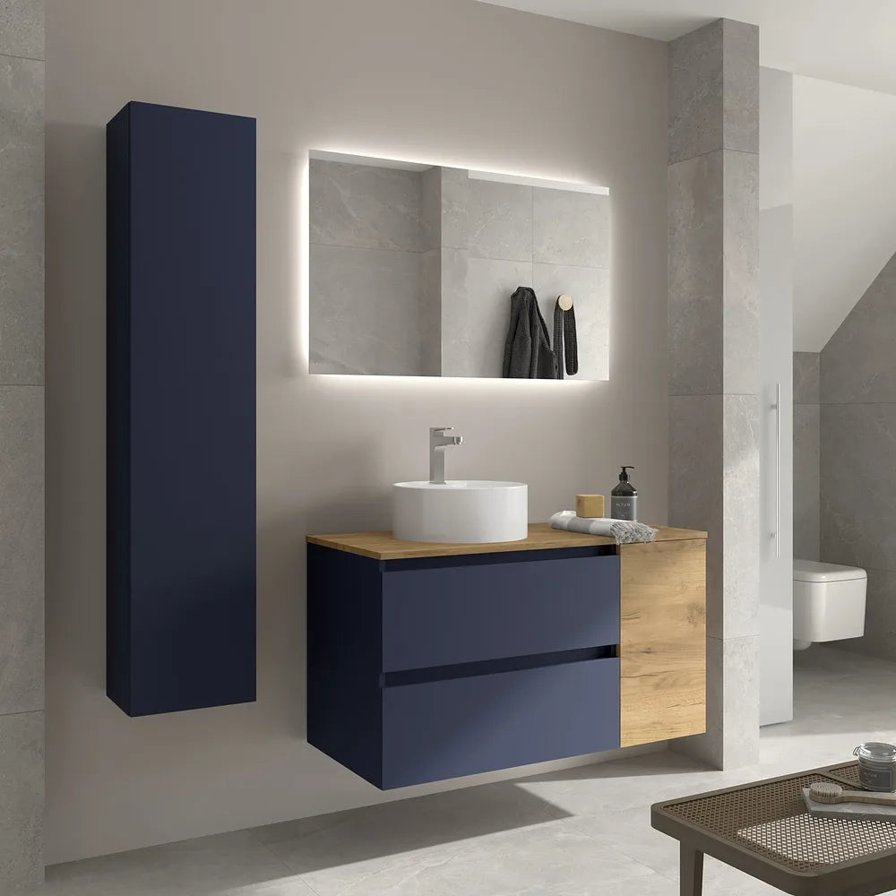 Mueble de Baño Lavabo sobre Encimera Salgar Bequia Plus 90 cm Azul - Vista 2