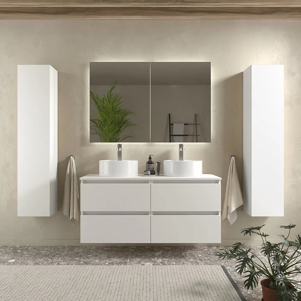 Mueble de Baño 4 Cajones Salgar Bequia Blanco Mate - Vista 1