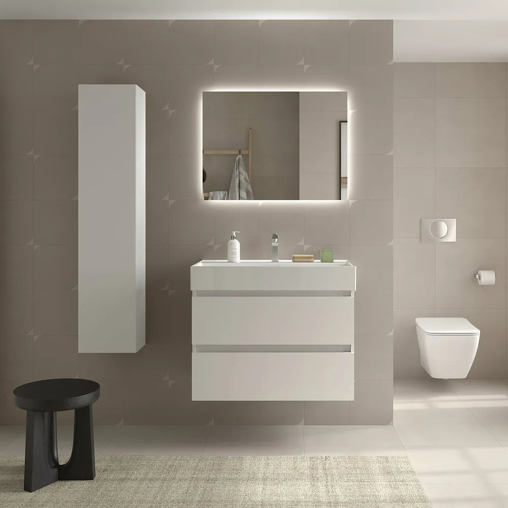 Mueble de Baño con Lavabo Salgar Bequia 80 cm Blanco Mate - Vista 1