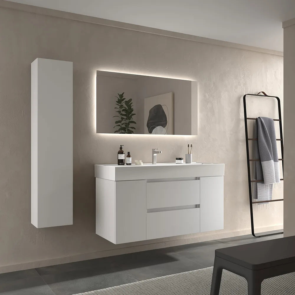 Mueble de Baño con Lavabo Salgar Bequia Plus 120 cm Blanco Mate - Vista 2