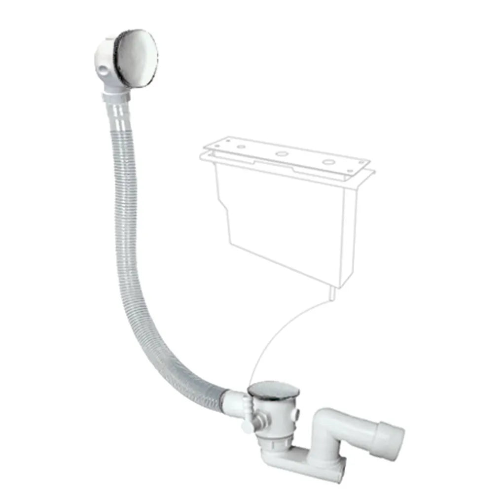 Set para bañera de grifo monomando con teleducha de inversor integrado acabado en oro Slim TRES 2