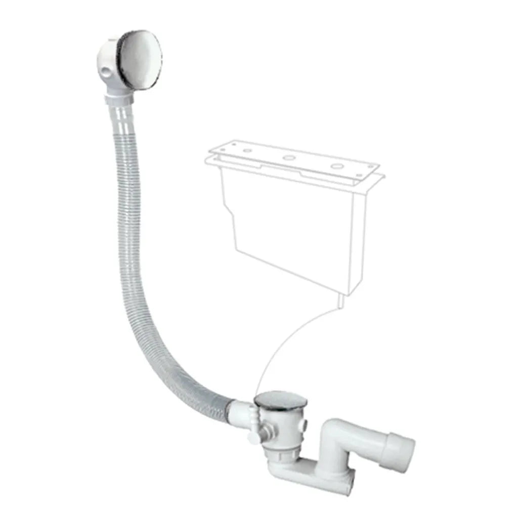 Set para bañera monomando y ducha manual con inversor integrado blanco mate Slim TRES 2