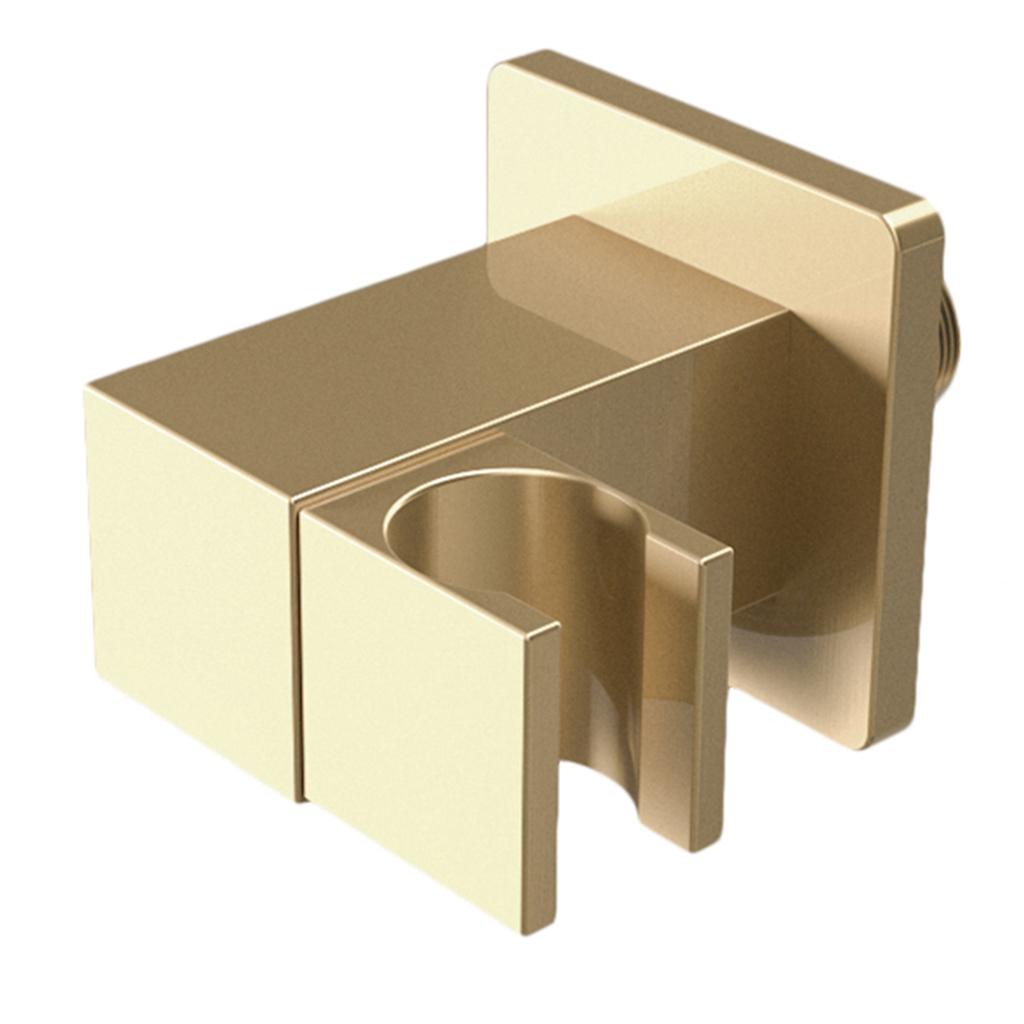 Soporte alcachofa de mano cuadrado inclinable dorado cepillado de Valaz 0
