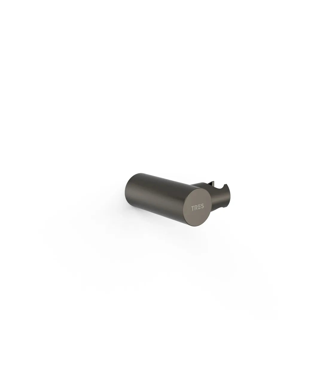 Soporte de ducha orientable para empotrar de latón con acabado negro metalizado Complementos Tres 0