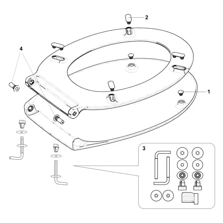 ROCA VICTORIA A801B6600B Tapa y asiento para inodoro con caída normal y bisagras acetálicas de color blanco - MerkiMarket