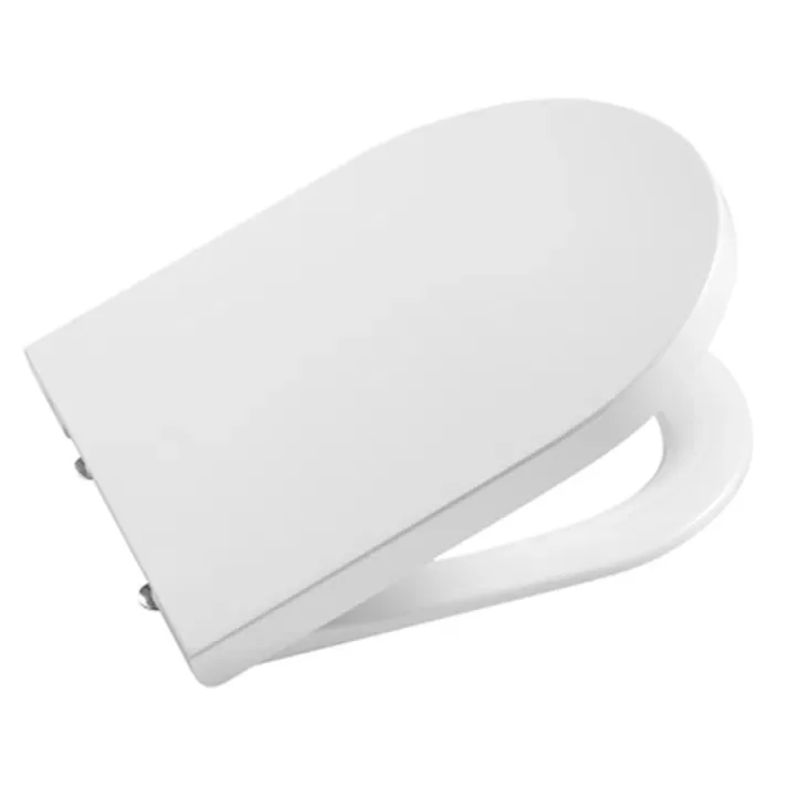 ROCA INSPIRA ROUND A80152C00B Tapa y aro compacto fabricados en material antibacteriano y latón cromado - MerkiMarket