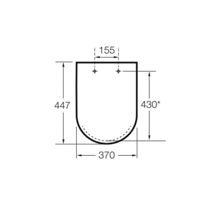 ROCA ACCES A801232004 Tapa y asiento de inodoro con caída amortiguada color blanco - MerkiMarket