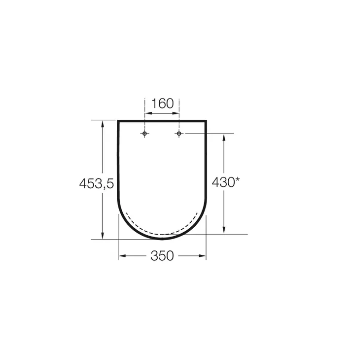 ROCA THE GAP SQUARE A80147200B Tapa y asiento para inodoro con caída amortiguada - MerkiMarket