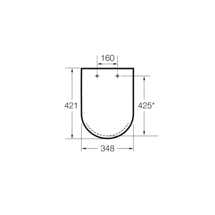 ROCA VICTORIA A801B6000B Tapa y asiento para inodoro con caída normal - MerkiMarket