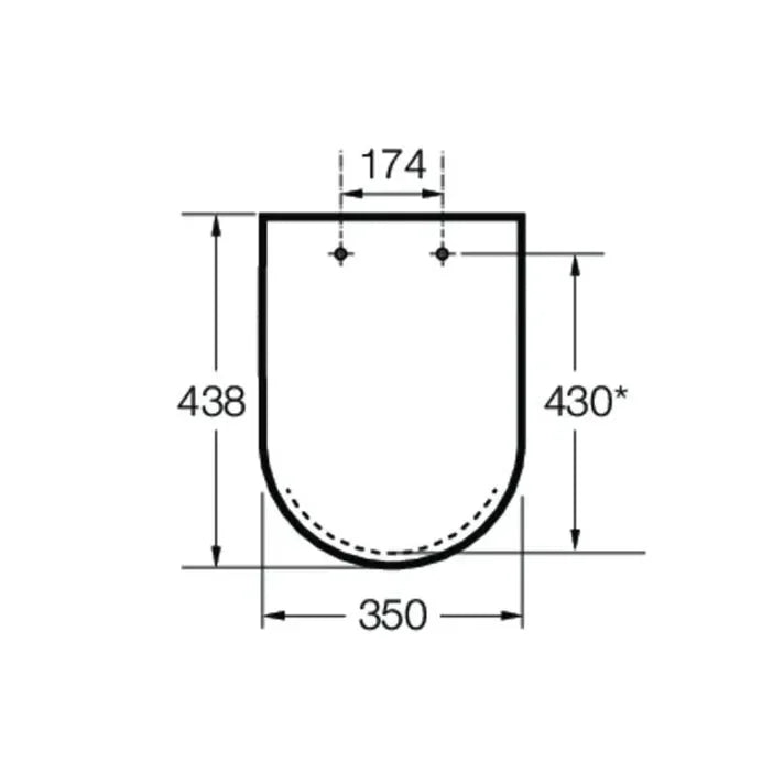 ROCA DEBBA A8019D000B Tapa y asiento con caída normal Supralit - MerkiMarket