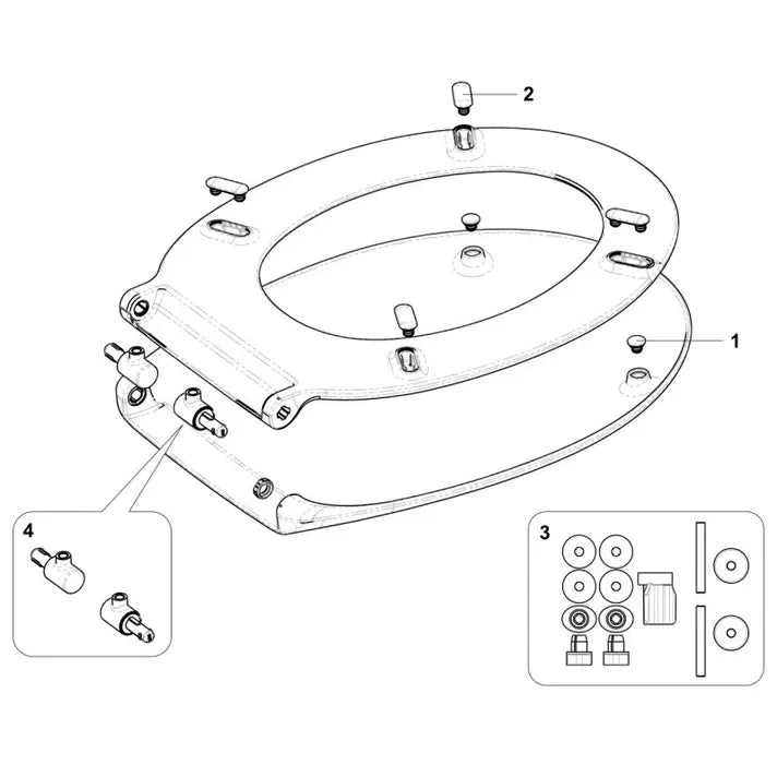 ROCA VICTORIA A801B6200B Tapa y asiento de caída amortiguada fabricado en material antibacteriano Supralit - MerkiMarket