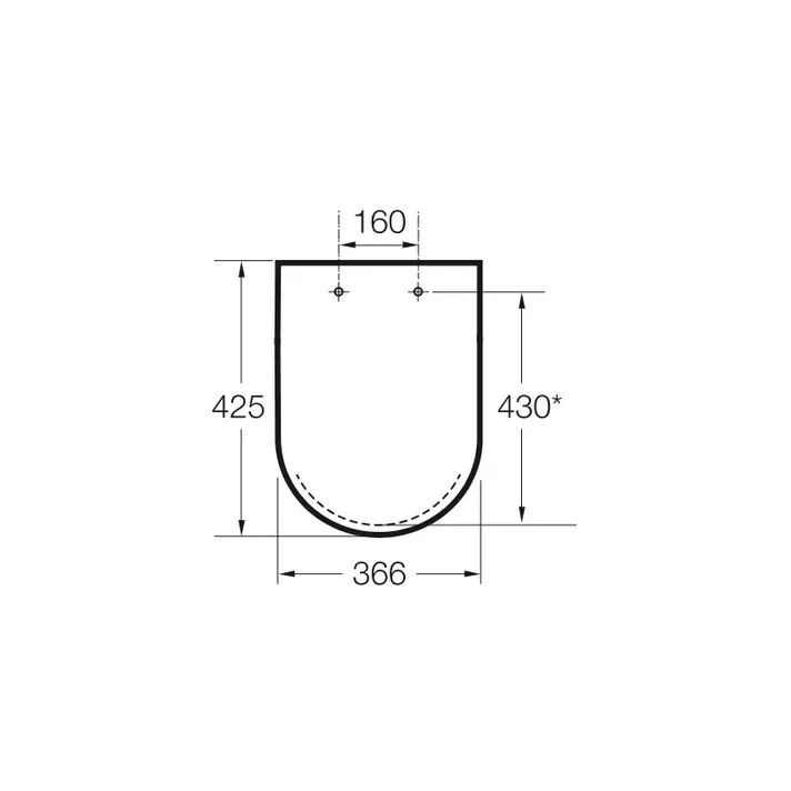 ROCA HAPPENING A801562004 Tapa y asiento de forma redonda fabricados en material antibacteriano - MerkiMarket