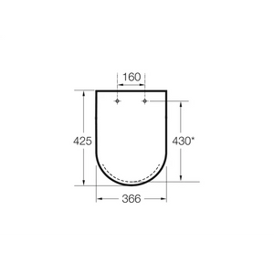 ROCA HAPPENING A801562004 Tapa y asiento de forma redonda fabricados en material antibacteriano - MerkiMarket