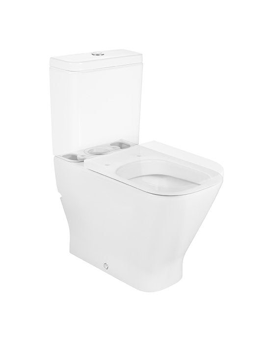 Taza de Inodoro Tanque Bajo Rimless Salida Dual The Gap Square Blanco Roca - Vista 2