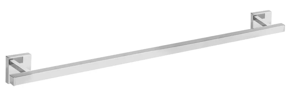 Toallero con forma de barra para baño con acabado cromado Accesorios Tres 0