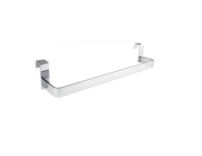 Toallero de barra de acero inoxidable y acabado cromado para lateral de mueble de Aquore 0