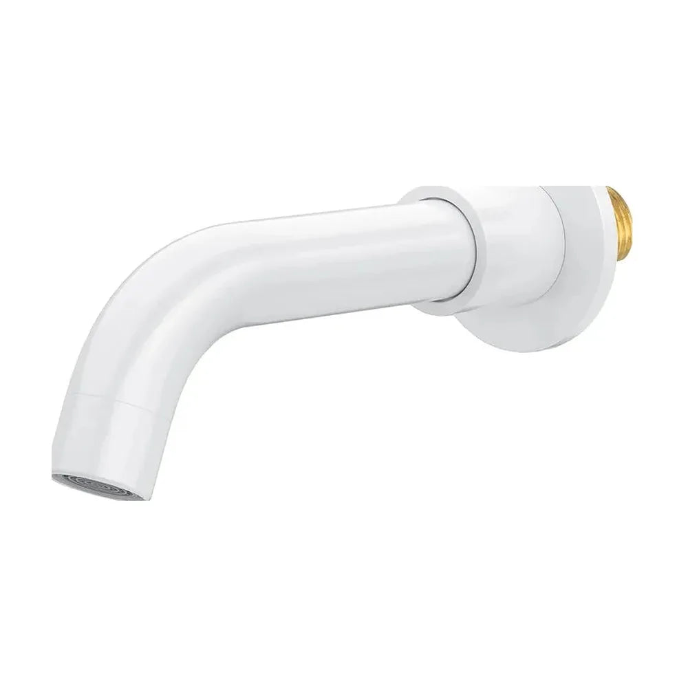 Caño redondo 15 cm blanco con rosca 1/2 pulgada de Valaz Valaz