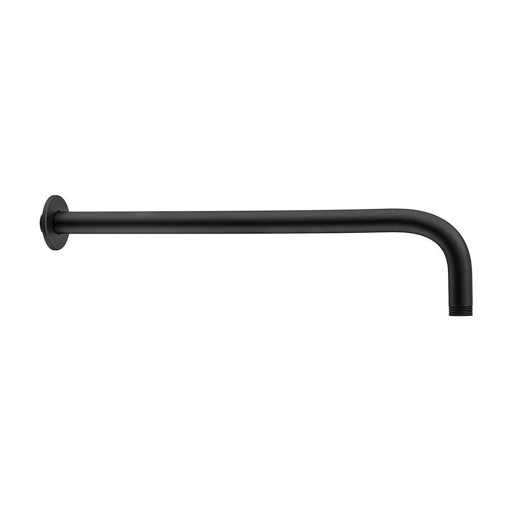 Detalle de funcionamiento de Ducha empotrada a pared redonda monomando de 2 vías con rociador de 30 cm en negro mate Vaca...